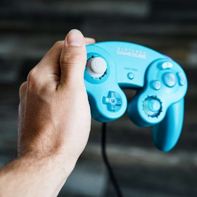 Notched Emerald Green GameCube MultiShine Controllers